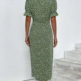 Bridget — Floral V-Neck Dress