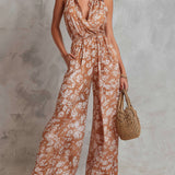 Aisling — Elegant Floral Print Sleeveless Wide-Leg Jumpsuit
