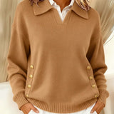 Ailbhe — V-Neck Collared Jumper