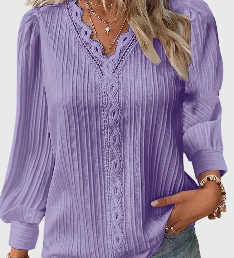 Caitlin — Elegant Pullover Blouse