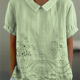 Pamela — Embroidered Floral Blouse