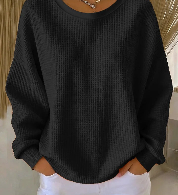 Líadan — Timeless Waffle-Knit Jumper