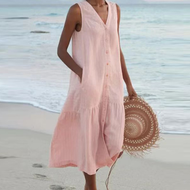 Ailís — Dress with V-Neck
