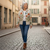 Julie — Vest with Wildflower Pattern