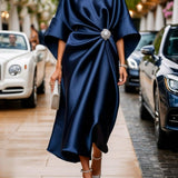 Sandra — Luxurious Shimmer Satin Long Dress