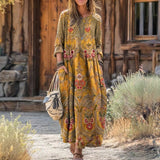 Margaret — Casual Long Sleeve Dress Inspired by Vintage