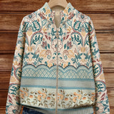 Emma — Vest with Floral Trim