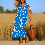 Muireann — Flowing dress with V-neck