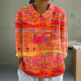 Teresa — Vibrant Mosaic Blouse