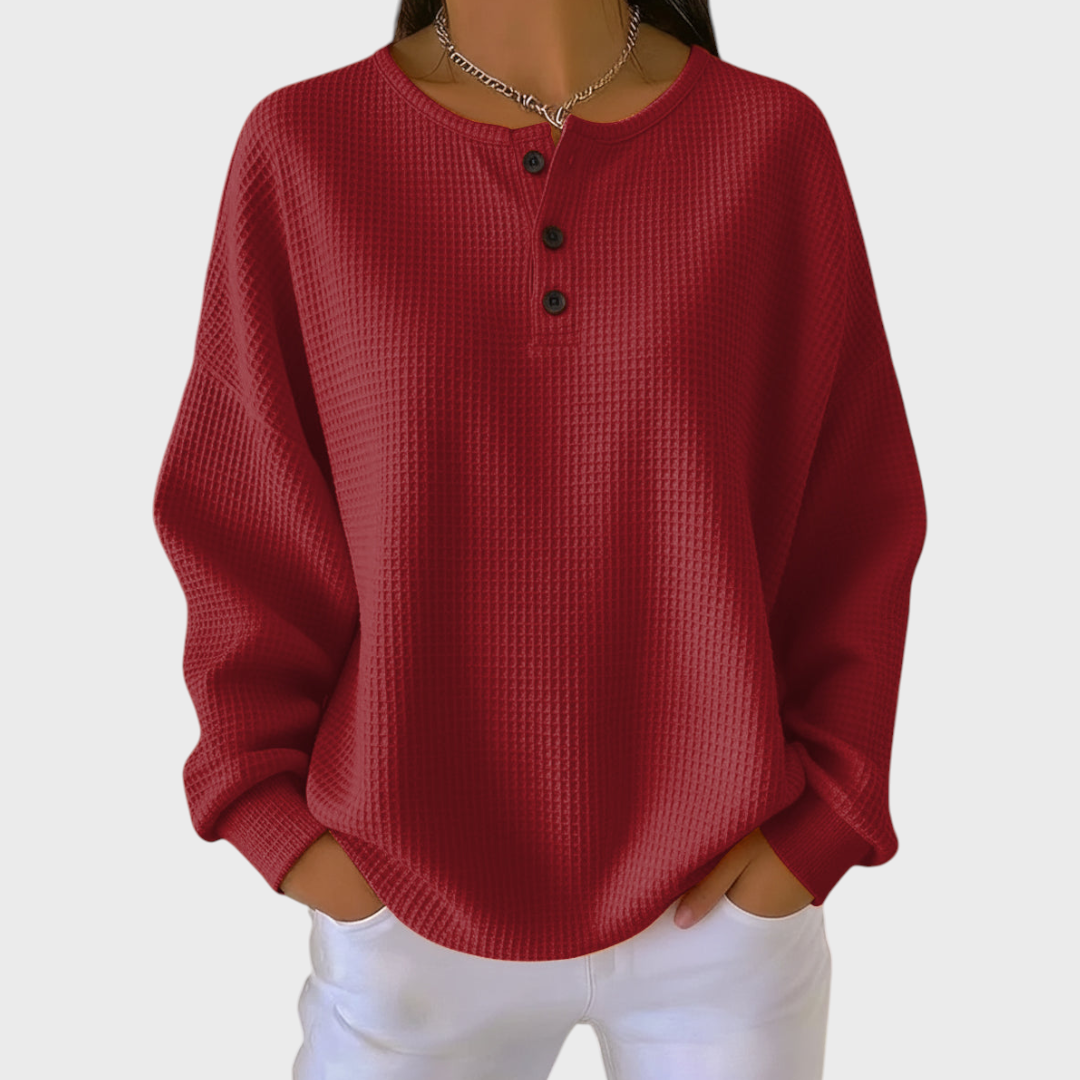 Niamh — Soft Waffle Knit Jumper