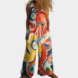 Ciara — Flowing Printed Jumpsuit