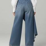 Andrea — Wrap Denim Trousers