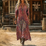 Caitlin — Casual Long Sleeve Dress with Vintage Inspiration