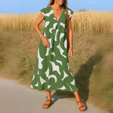 Muireann — Flowing dress with V-neck
