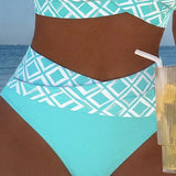 Muireann — Two-Piece Bikini with Cut-Out Bra and Diamond Pattern