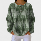 Maeve — Sweatshirt with Classic Tree Pattern