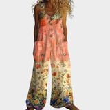 Mary — Flowing Printed Jumpsuit