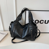 Claire — Dual Zipper Large Capacity Shoulder Bag