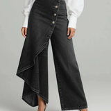 Andrea — Wrap Denim Trousers