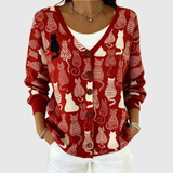 Nollaig — Comfortable Knitted Cardigan with Buttons
