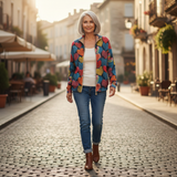 Denise — Vest with Colourful Heart Pattern