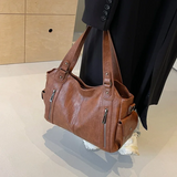 Claire — Dual Zipper Large Capacity Shoulder Bag