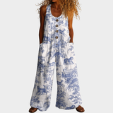 Shauna — Flowing Printed Jumpsuit