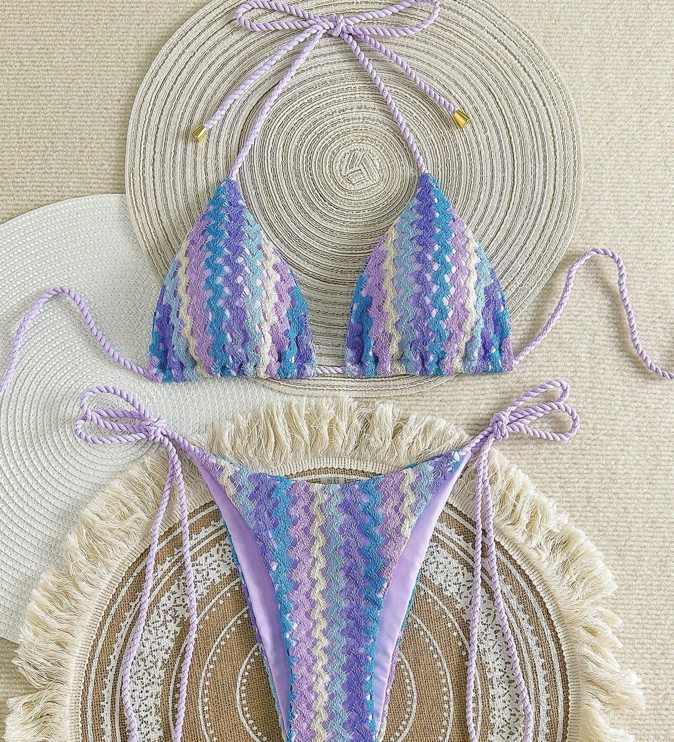 Bláthnaid — Crochet Look Triangle Bikini