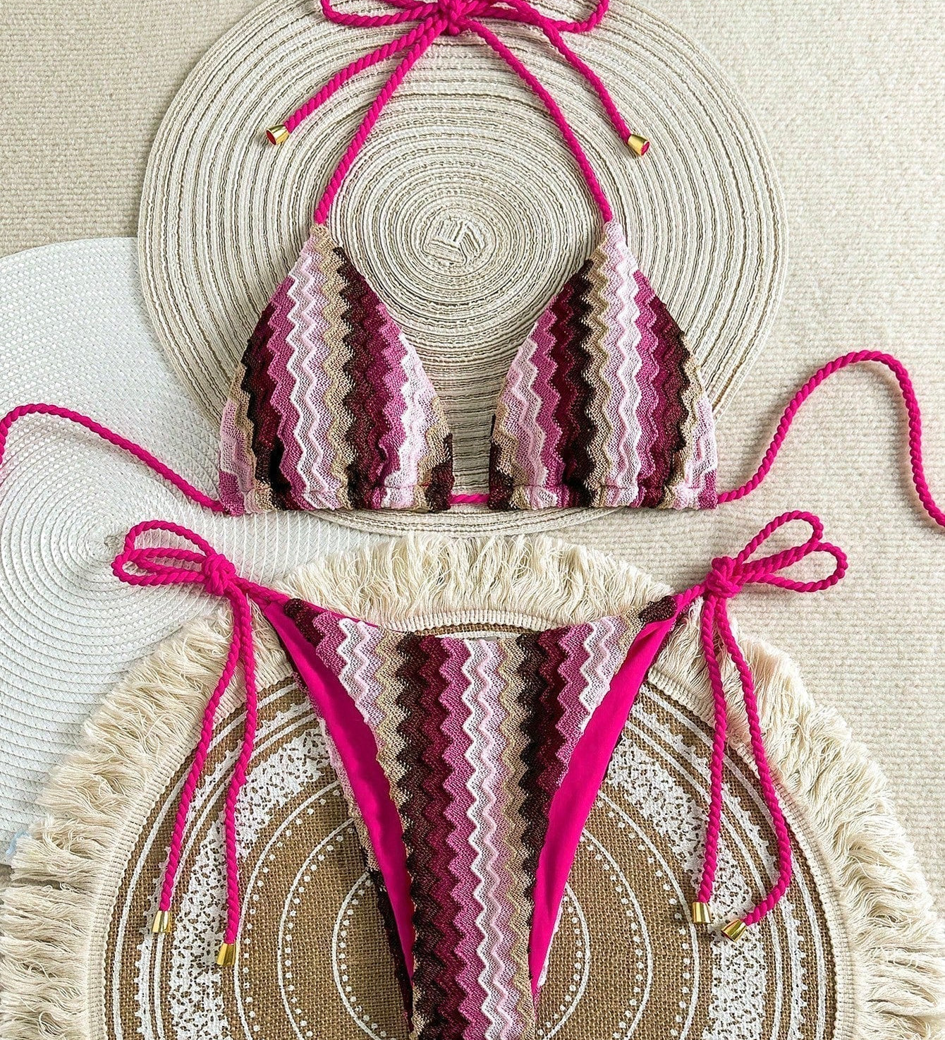 Bláthnaid — Crochet Look Triangle Bikini