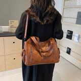 Claire — Dual Zipper Large Capacity Shoulder Bag