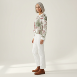 Mia — Cardigan with Colourful Floral Pattern