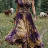Órlaith — Short Maxi Floral Dress