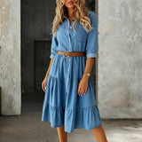 Niamh — Casual Elegant Denim Dress