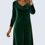 Shauna — Loose Fitting Velvet Dress