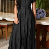 Paula — Long Denim Dress