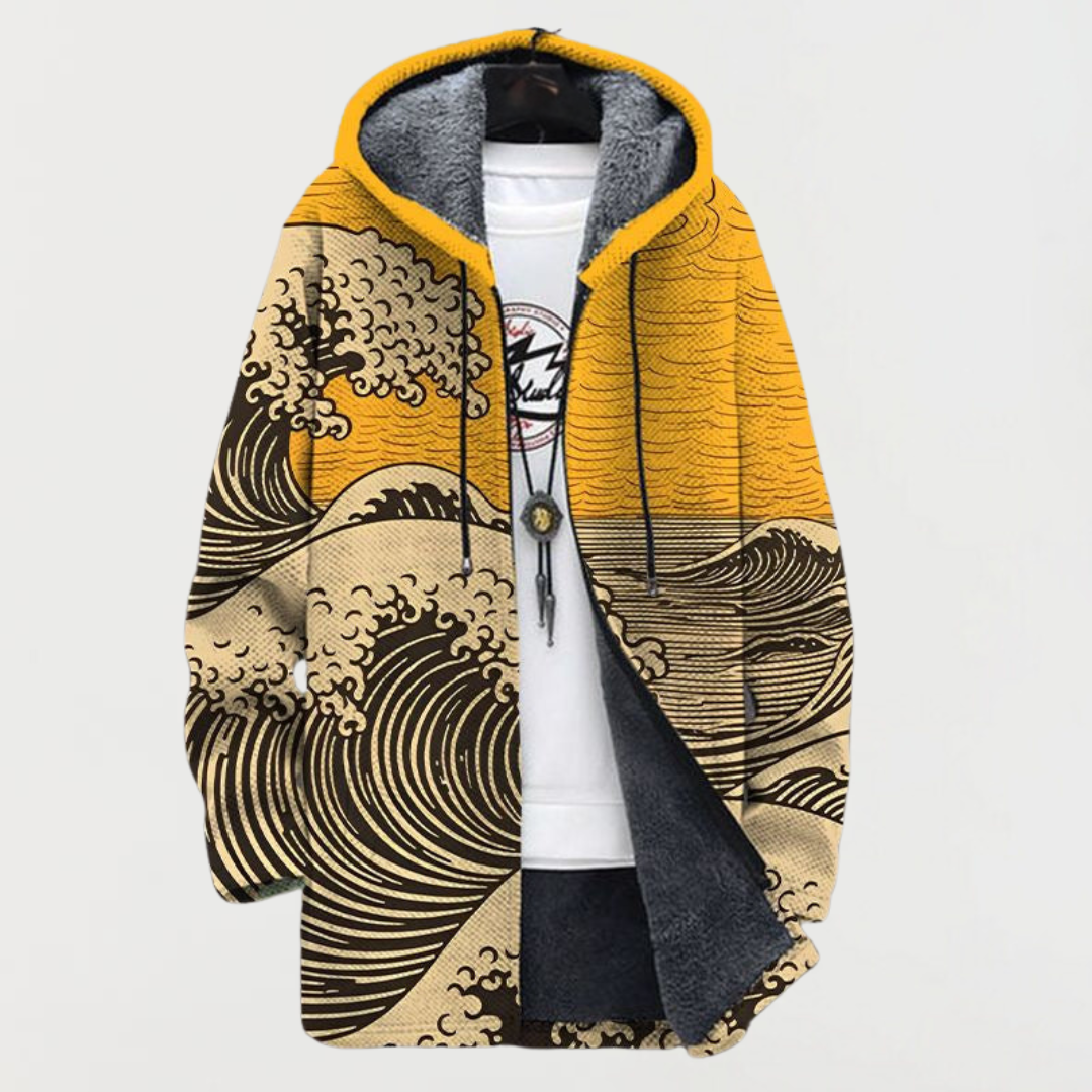 Josephine — Coat with Wave Pattern