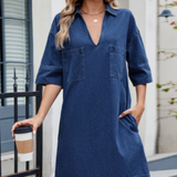 Julie — Casual Denim Dress