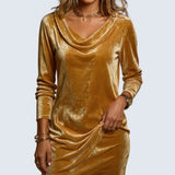 Shauna — Loose Fitting Velvet Dress