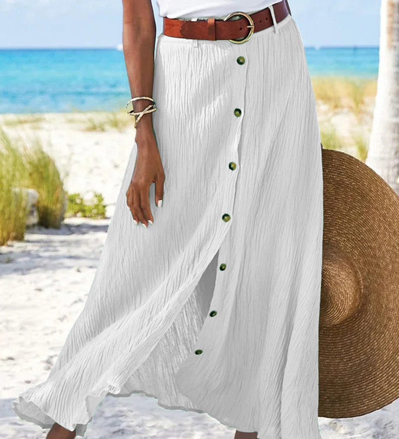 Theresa — Flowing Skirt with Buttons
