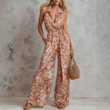 Aisling — Elegant Floral Print Sleeveless Wide-Leg Jumpsuit