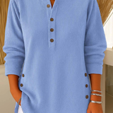 Clíodhna — Button-Up Henley Tunic