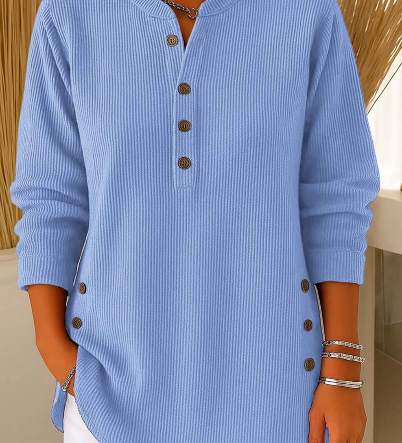 Clíodhna — Button-Up Henley Tunic