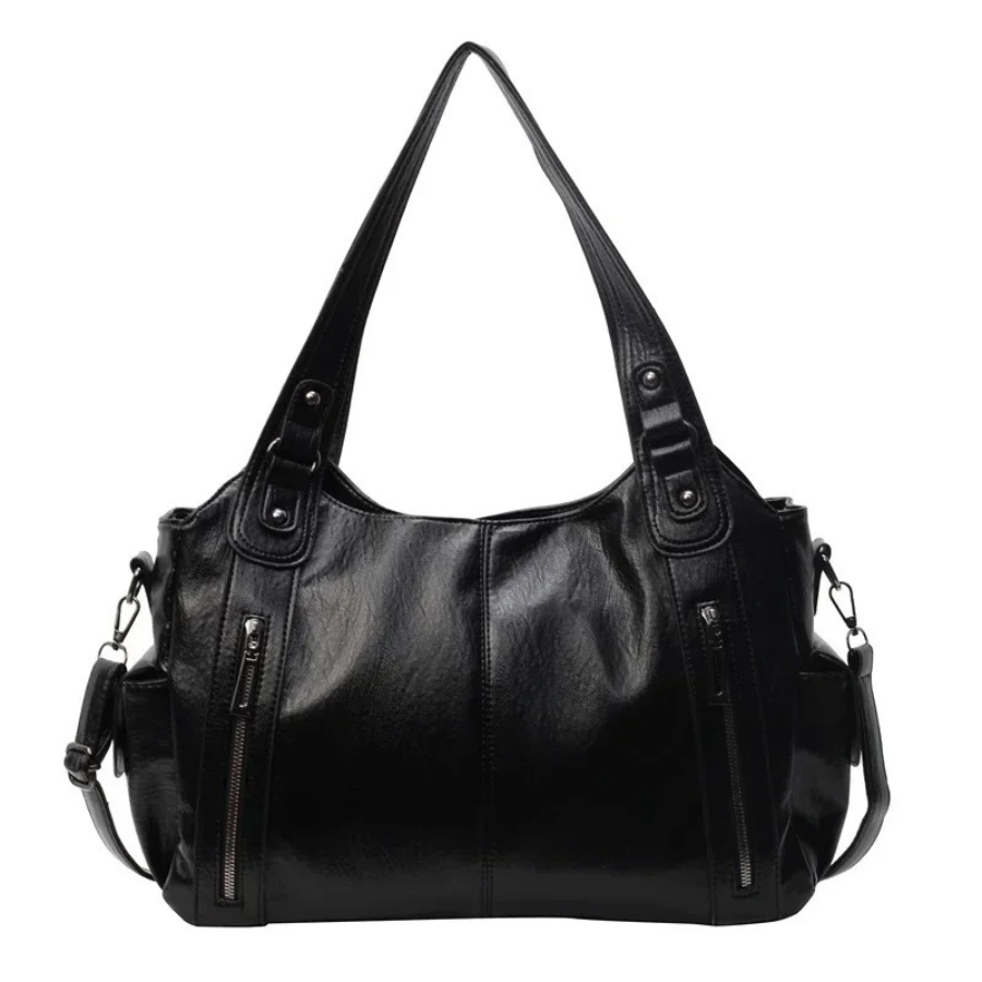 Claire — Dual Zipper Large Capacity Shoulder Bag