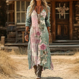 Monica — Casual Long Sleeve Dress Inspired by Vintage