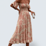 Róisín — Off Shoulder Midi Dress