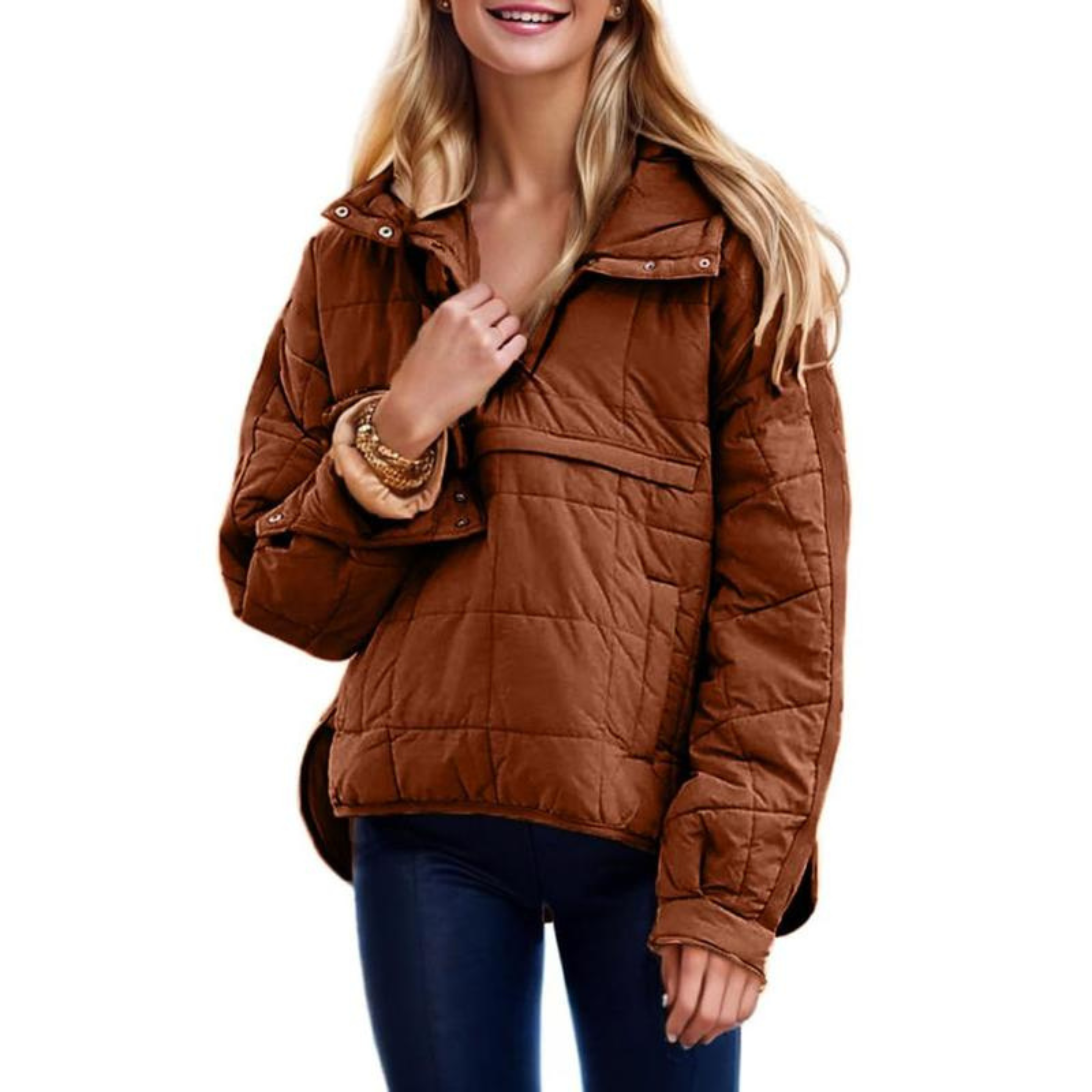 Kate — Oversized Hooded Pullover Jacket