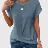 Pauline — Elegant Blouse with Crew Neck