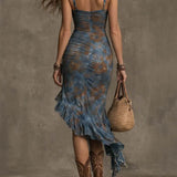 Sophie — Asymmetrical Boho Dress with Ruffles