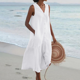 Ailís — Dress with V-Neck