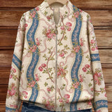 Karen — Vest with Rose Vine Pattern